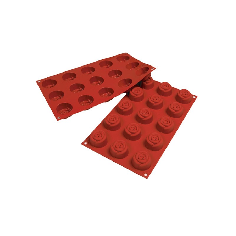義大利 Silikomart 15連 小玫瑰花模 (矽膠(SILICONE)