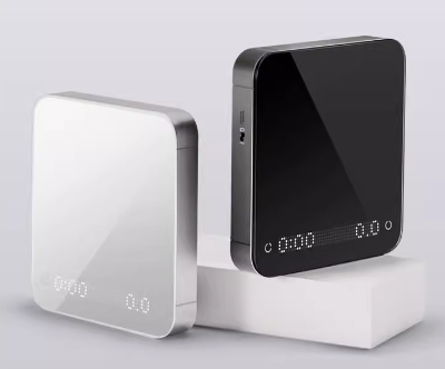 Hero 靈智義式電子秤 LED點陣鋼化玻璃流速咖啡電子秤  精確至0.1g-黑/白/胡桃木