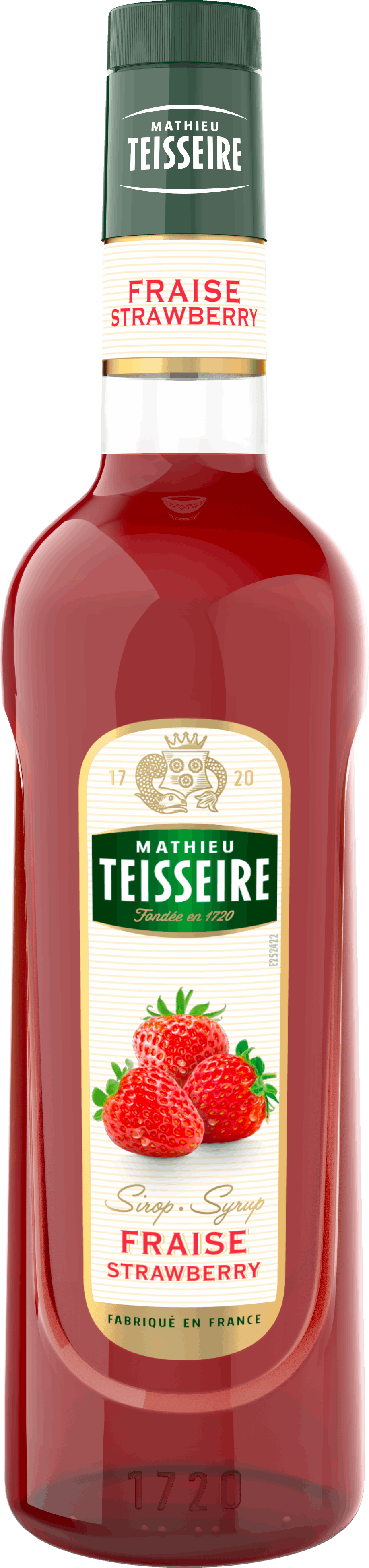 Teisseire 糖漿果露-草莓風味Strawberry Syrup法國天然糖漿1000ml-效期:2026.09
