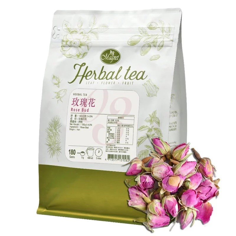 *請注意效期特價*曼寧花草茶 玫瑰花 (整朵)180g/包，效期：2025.10.28-【良鎂咖啡精品館】