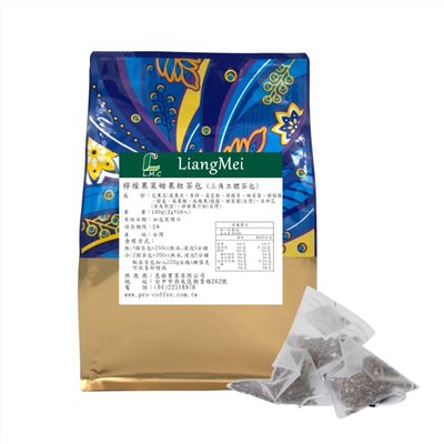 芳第三角茶包 水果草本茶-檸檬果萊姆茶 2g*50入/包 
