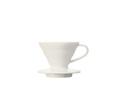 HARIO VDC-01W V60 白色陶瓷圓錐形濾杯 1-2人份