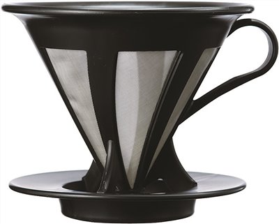 Hario CFOD-02B V60 免濾紙不銹鋼錐形濾杯 1-4人份